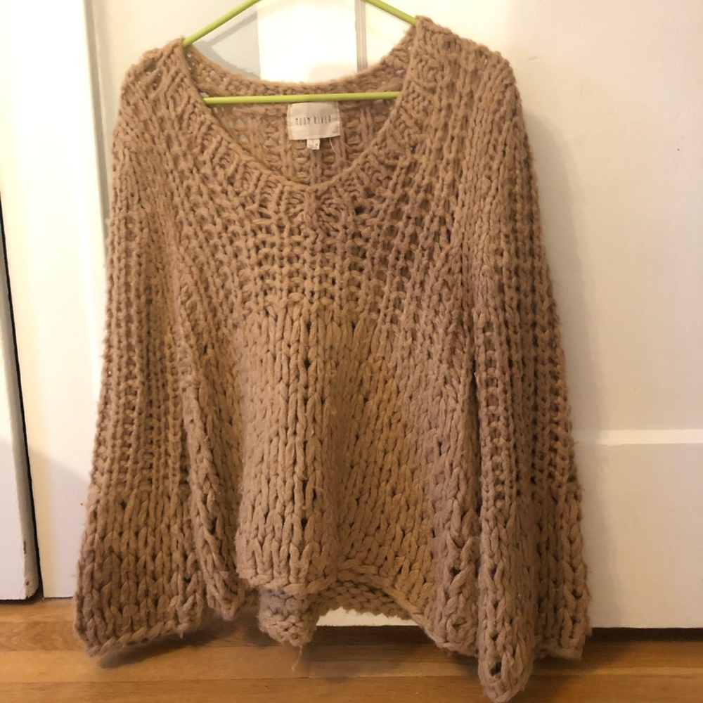 Moon river baggy Anthropologie sweater